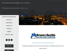 Tablet Screenshot of brownbeattie.com